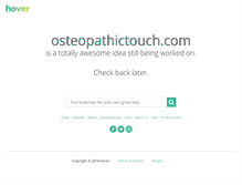 Tablet Screenshot of osteopathictouch.com